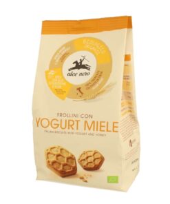 Alce Nero BIO Joghurtos és mézes keksz 350g