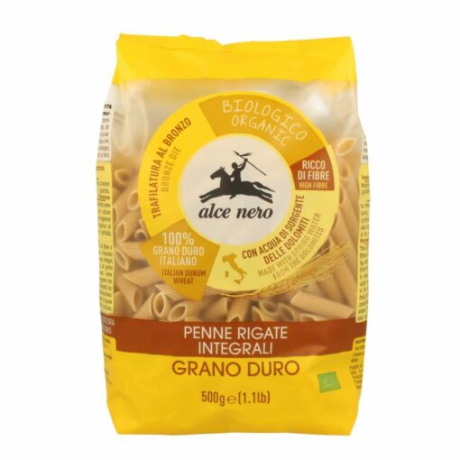 Alce Nero BIO Teljes kiőrlésű penne 500g
