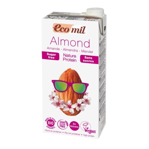 EcoMil BIO Mandulaital proteines édesítő nélkül 1l