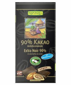 Rapunzel Keserűcsokoládé 90%-os kókuszvirágcukorral BIO 80g