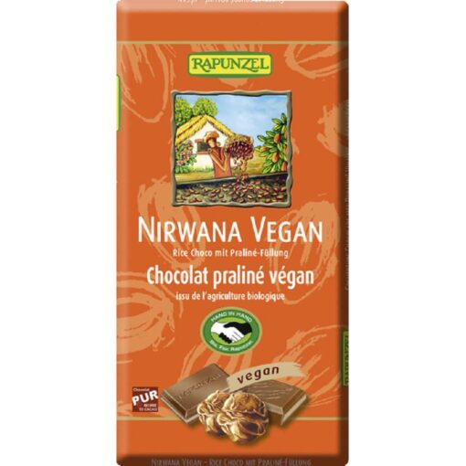 Rapunzel Nirwana rizstejes csokoládé VEGÁN BIO 100g