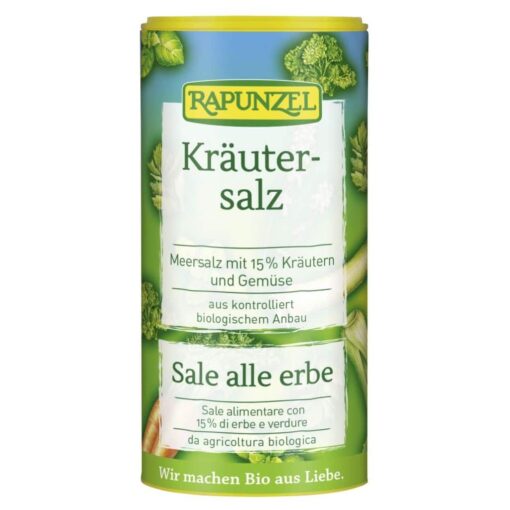 Rapunzel Zöldfűszersó szóródobozban BIO 125g