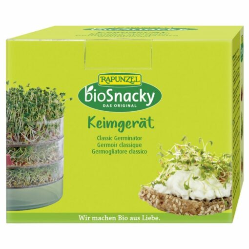 Rapunzel bioSnacky Csíráztató 3-szintes (fedél,szifon,vízfelf.) környezetbarát