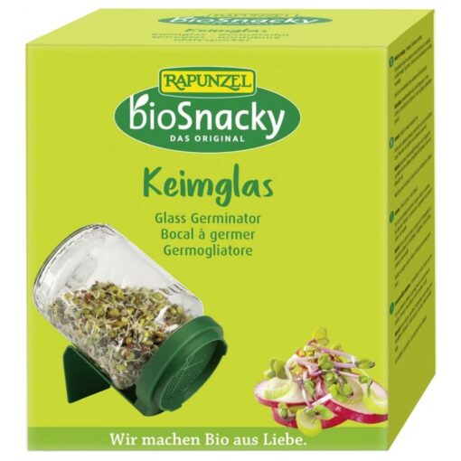 Rapunzel bioSnacky Csíráztató üvegedény fedéllel (környezetbarát anyag)