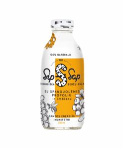 SipSap BIO Nyírfavíz áfonya-propolisz-méz-gyömbér 330ml