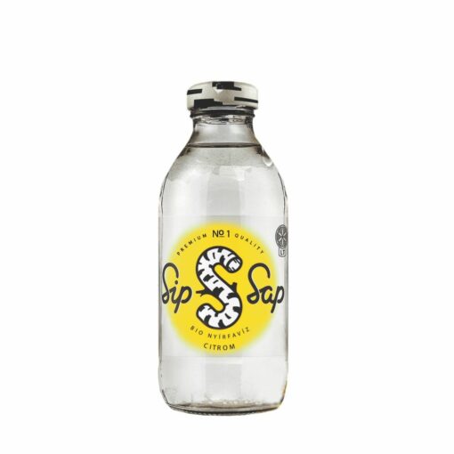 SipSap BIO Nyírfavíz citrom 330ml