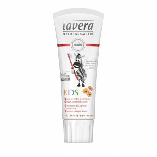 lavera BASIS S gyermekfogkrém fluoridmentes VEGÁN 75ml