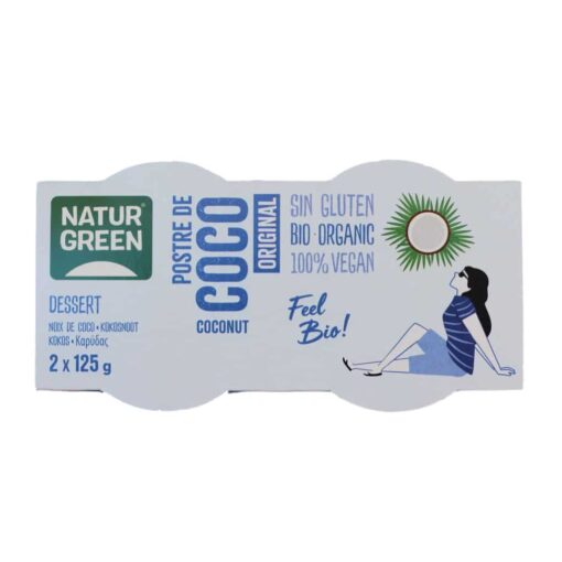 NaturGreen BIO Kókuszdesszert 2x125g