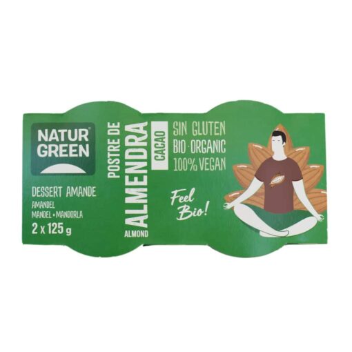 NaturGreen BIO Mandula-csokoládé desszert 2x125g