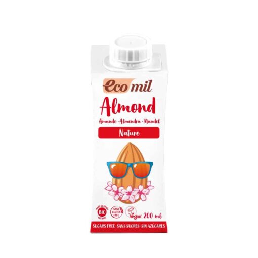 EcoMil BIO Mandulaital hozzáadott édesitő nélkül 200 ml