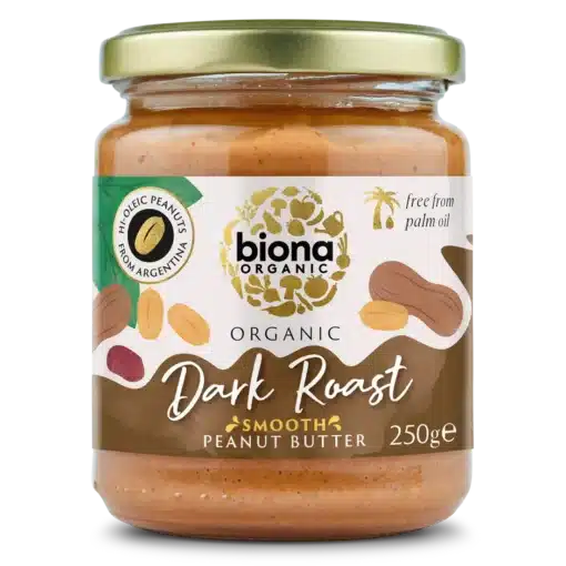 Biona Bio Sötét pörkölésű krémes mogyoróvaj - tengeri sóval 250g