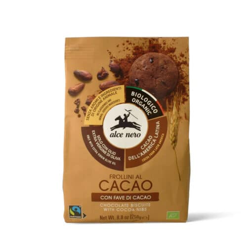 Alce Nero BIO Csokoládés keksz kakaódrabokkal 250g