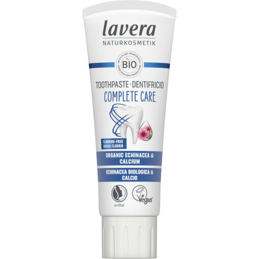 lavera BASIS S fogkrém echinacea-kalcium fluoridmentes VEGÁN 75ml