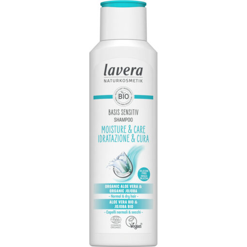 lavera BASIS S hidratáló és ápoló sampon, érzékeny fejbőrre 200ml