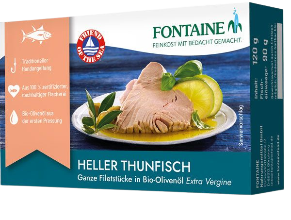 Fontaine Sárgaúszójú tonhal bio olívaolajban 120g