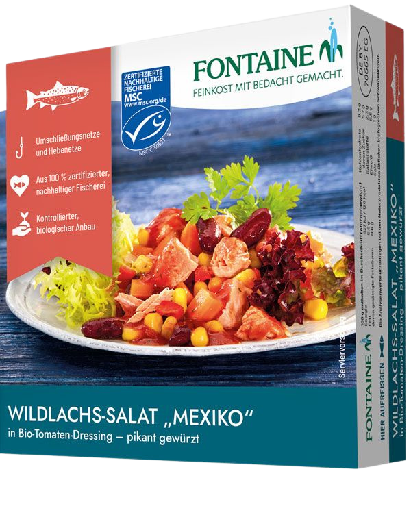 Fontaine Vadlazac saláta bio dresszinggel "Mexikó" 200g