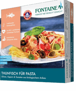Fontaine Tonhal tésztaszósz bio olajbogyóval, kapribogyóval, paradicsommal 190g