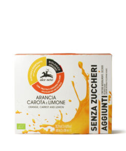 Alce Nero BIO Narancs-, sárgarépa- és citrom ital, hozzáadott cukor nélkül 3x200ml