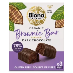 Biona BIO Étcsokoládé szelet, brownie 3x40g (120g)
