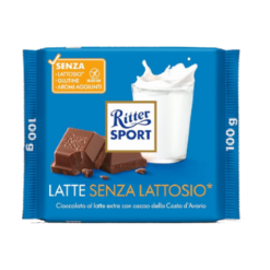 Ritter Sport Laktózmentes Lágy tejcsokoládé táblás csokoládé