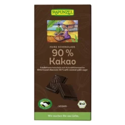 Rapunzel Keserűcsokoládé 90%-os kókuszvirágcukorral BIO 80g