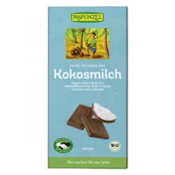 Rapunzel Kókusztejes csokoládé kókuszvirág cukorral, vegán BIO 80g